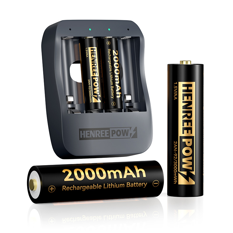 Henreepow AA 2000mah 1.5V Литиеви батерии с висок капацитет