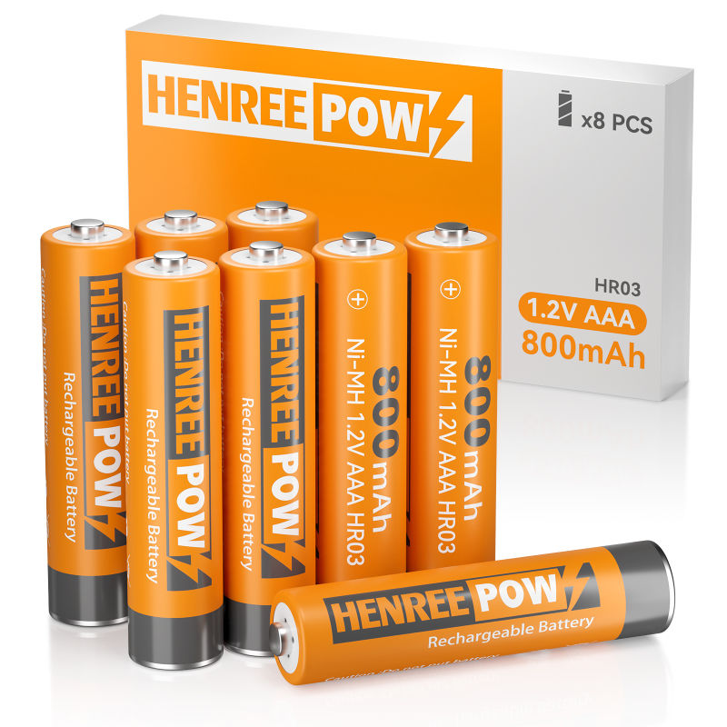 Henreepow AAA 800mah 1.2V с висок капацитет NI-MH Акумулаторна батерия