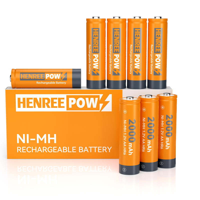 Henreepow AA 2000mah 1.2V с висок капацитет NI-MH Акумулаторна батерия