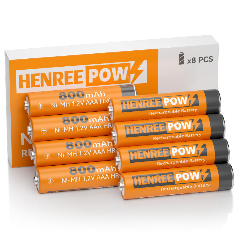 Henreepow AAA 800mah 1.2V с висок капацитет NI-MH Акумулаторна батерия